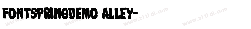 FONTSPRINGDEMO Alley字体转换